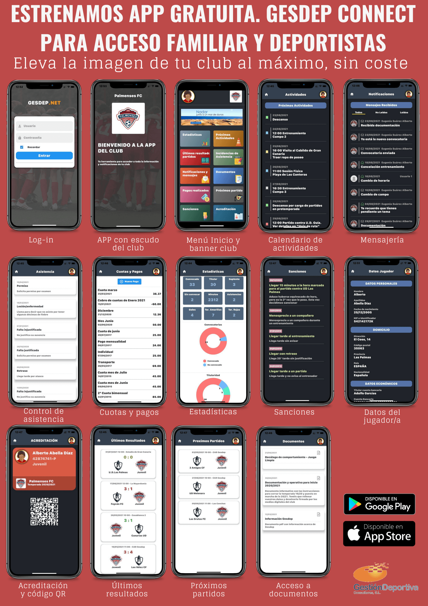 Gesdep Connect App Interface